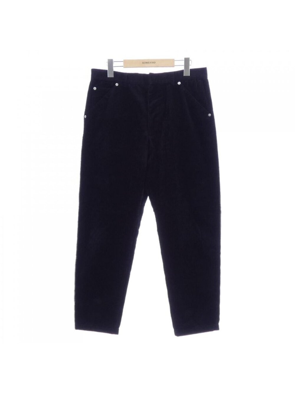 Prada Pin Wale Corduroy Pants Triangle Logo